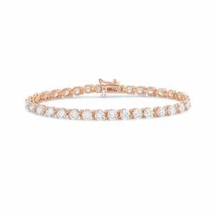 NEW DIANA M JEWELS women's round lab-grown diamond tennis bracelet (9.00 ct) - e
